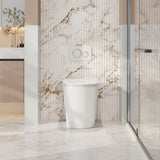 Berlin99 Wall-Faced Floor Pan Toilet (Matte White)