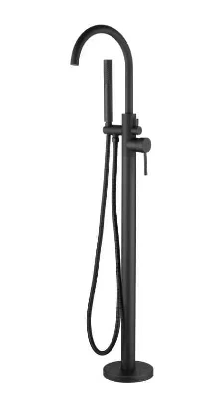 Otus Free Standing Bath Mixer - Matte Black