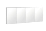 BIANCA PVC Shaving Cabinet 1500mm - Glossy White-drawing