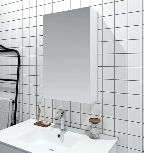 BIANCA PVC Shaving Cabinet 450mm - Glossy White-1