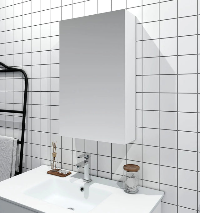 BIANCA PVC Shaving Cabinet 450mm - Glossy White-1
