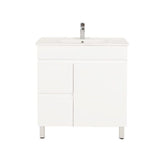 BIANCA Gloss White PVC Floor Standing Vanity Cabinet 750mm