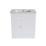 BIANCA Gloss White PVC Floor Standing Vanity Cabinet 750mm