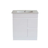BIANCA Gloss White PVC Floor Standing Vanity Cabinet 750mm