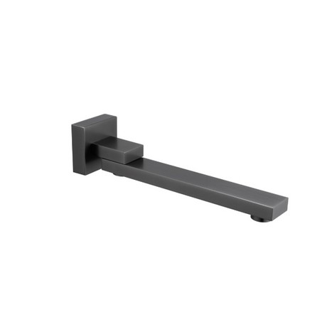 Blaze Bathtub Basin Wall Spout - Brushed Gun Metal