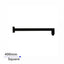 Blaze Square Wall Mounted Shower Arm 400mm - Matte Black