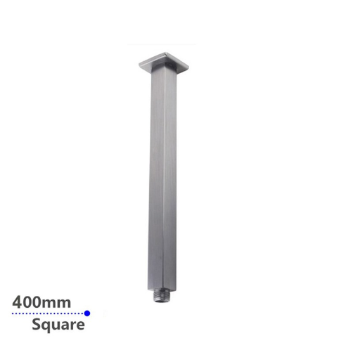 Blaze Square Ceiling Shower Arm 400mm - Brushed Nickel