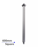 Blaze Square Ceiling Shower Arm 600mm - Brushed Nickel