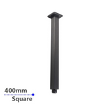 Blaze Square Ceiling Shower Arm 400mm - Brushed Gun Metal