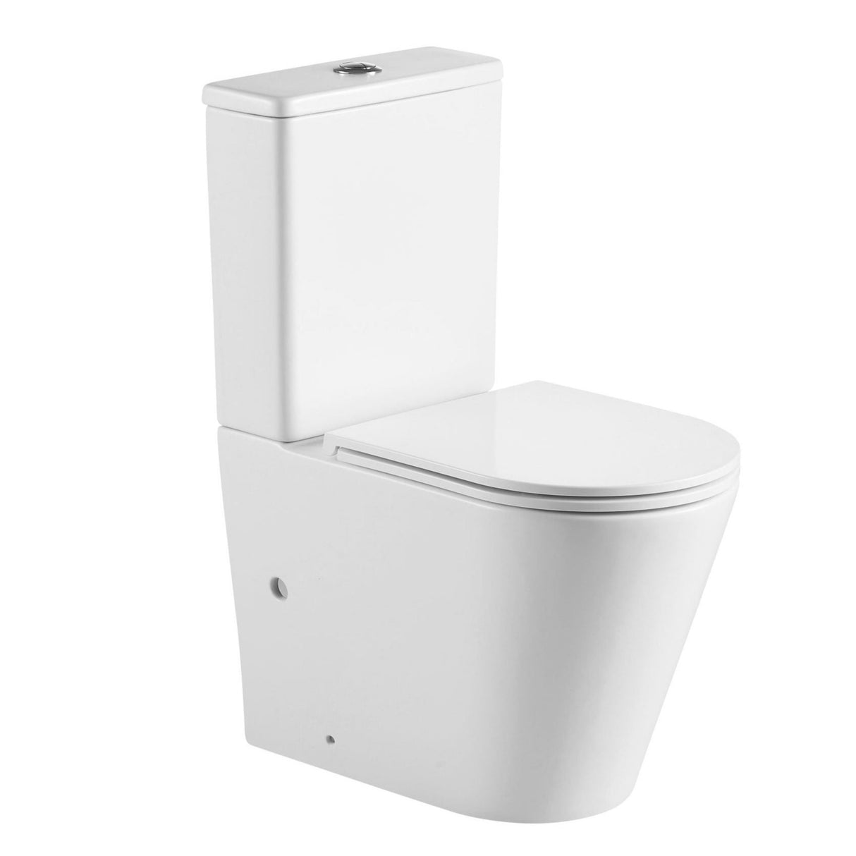 Berlin Rimless Back To Wall Toilet Suite (Matte White)