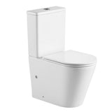 Berlin Rimless Back To Wall Toilet Suite (Matte White)