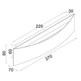 BRISTOL: City Series LED Tri-CCT Interior Curved Up/Down Dimmable Wall Light
