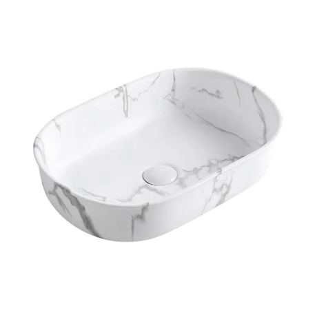 BRONTE Ceramic Basin (Oval: 500x360x125)