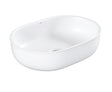 BRONTE Matte White Ceramic Basin (Oval: 500x350x130)