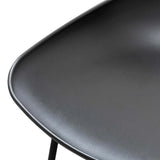 Calibre CBS2006-SD 65cm Bar Stool - Black Seat With Black Frame