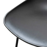Calibre CBS2006-SD 65cm Bar Stool - Black Seat With Black Frame