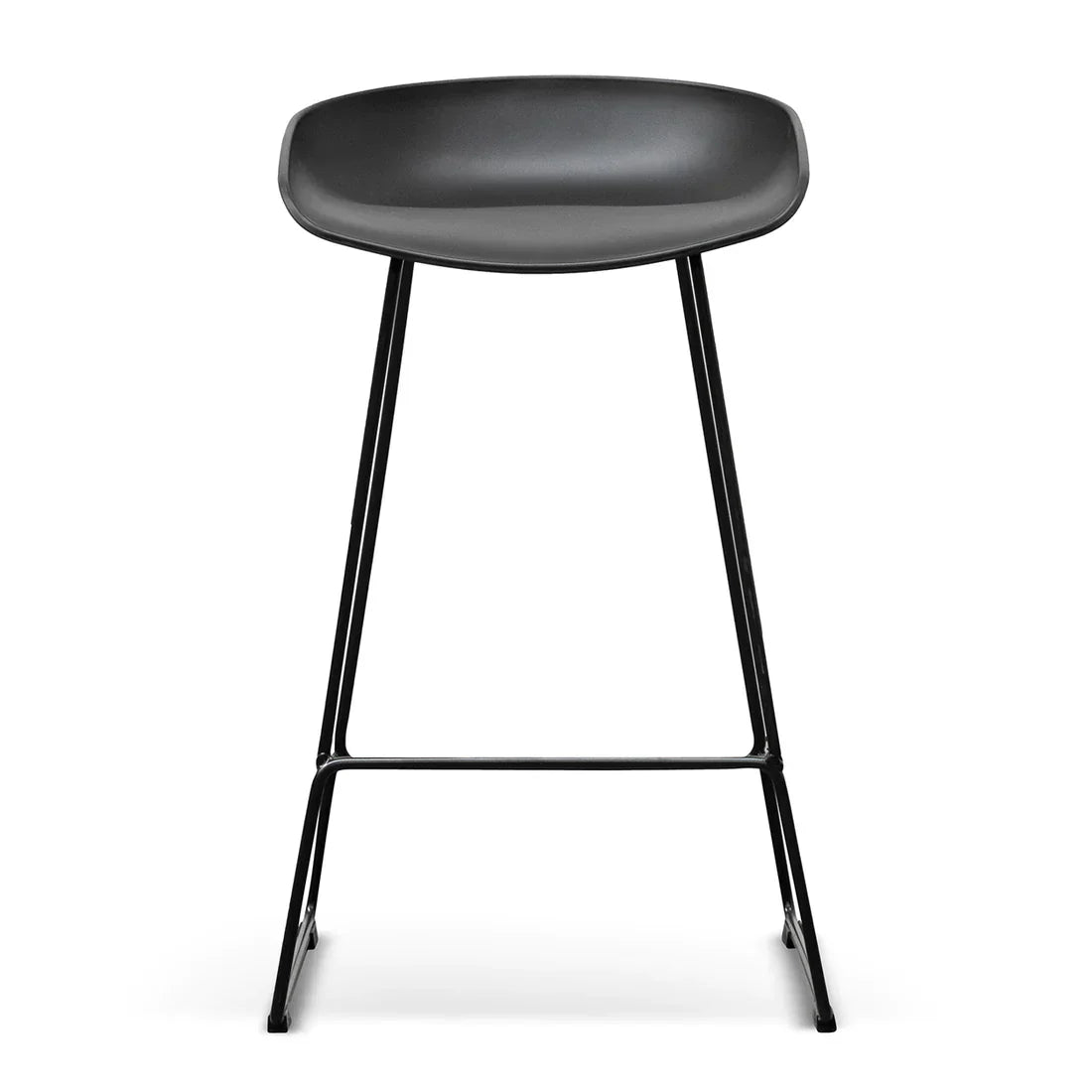 Calibre CBS2006-SD 65cm Bar Stool - Black Seat With Black Frame