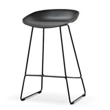 Calibre CBS2006-SD 65cm Bar Stool - Black Seat With Black Frame