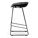 Calibre CBS2006-SD 65cm Bar Stool - Black Seat With Black Frame
