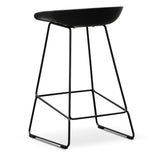 Calibre CBS2006-SD 65cm Bar Stool - Black Seat With Black Frame