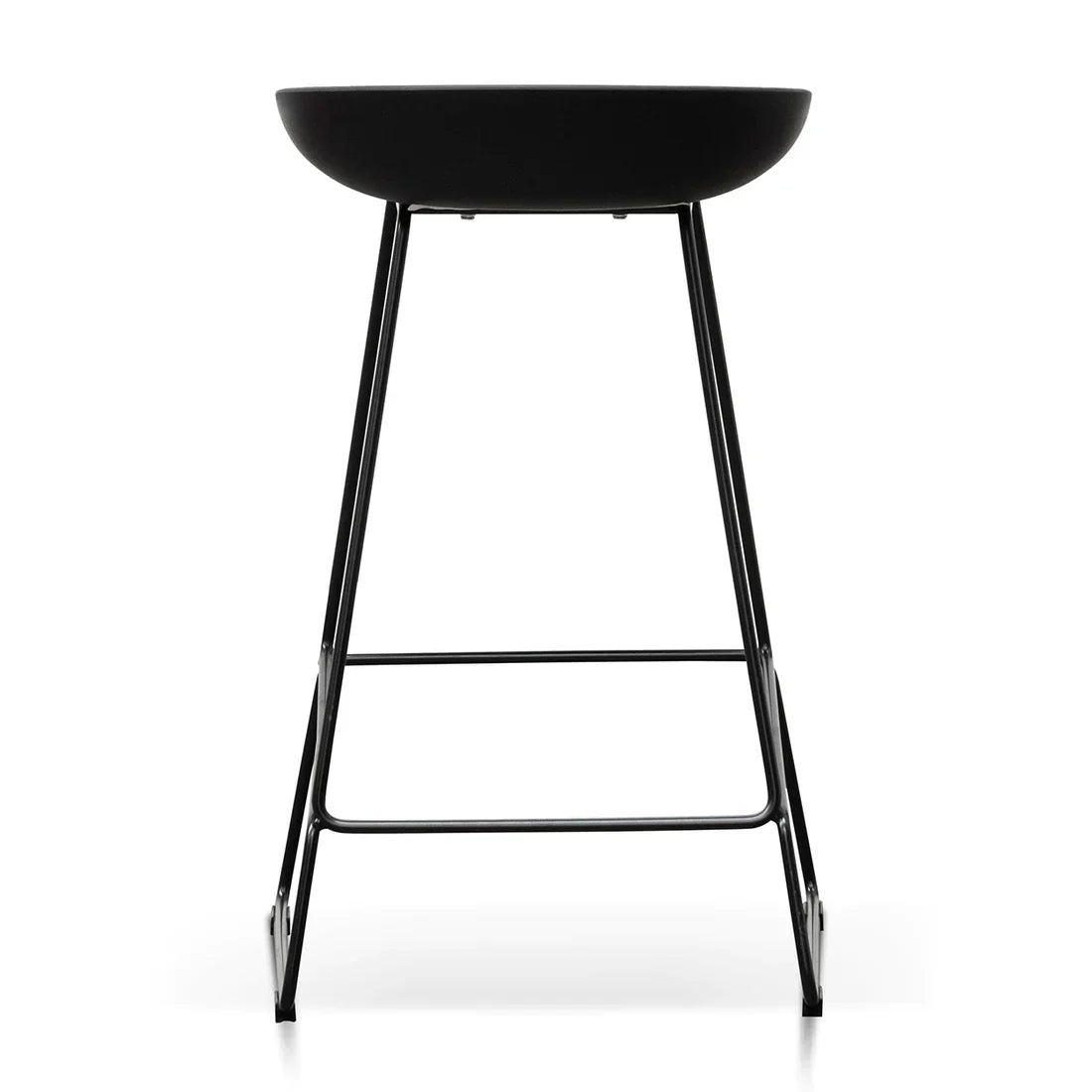 Calibre CBS2006-SD 65cm Bar Stool - Black Seat With Black Frame