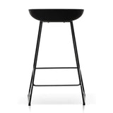Calibre CBS2006-SD 65cm Bar Stool - Black Seat With Black Frame