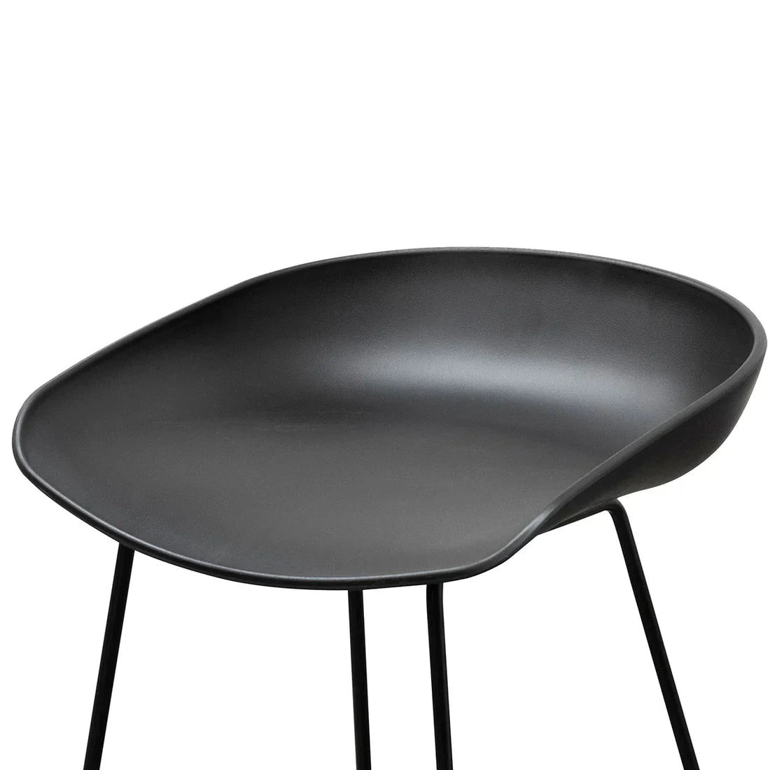Calibre CBS2006-SD 65cm Bar Stool - Black Seat With Black Frame
