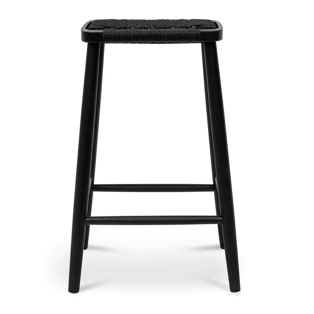 Calibre CBS8016-OW 65cm Bar Stool - Full Black