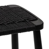 Calibre CBS8016-OW 65cm Bar Stool - Full Black