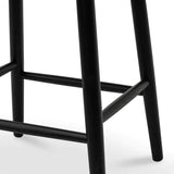 Calibre CBS8016-OW 65cm Bar Stool - Full Black