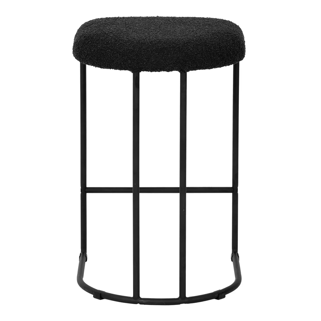 Calibre CBS8173-FH 65cm Bar Stool - Black Boucle (Set of 2)