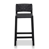 Calibre CBS8213-OW Rattan Bar Stool - Black