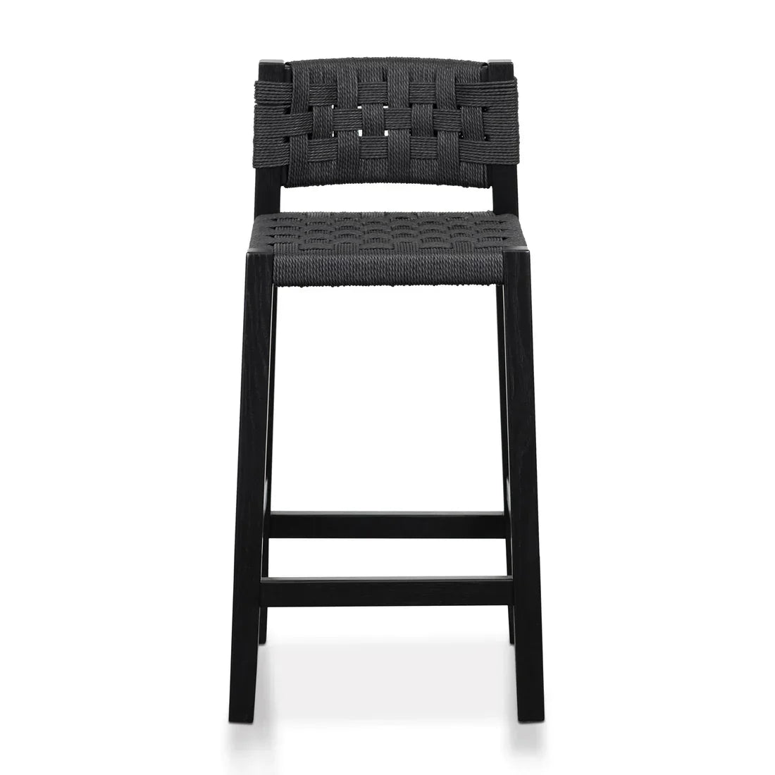 Calibre CBS8213-OW Rattan Bar Stool - Black