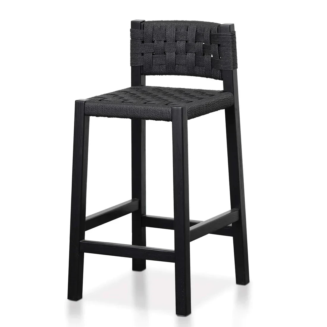Calibre CBS8213-OW Rattan Bar Stool - Black