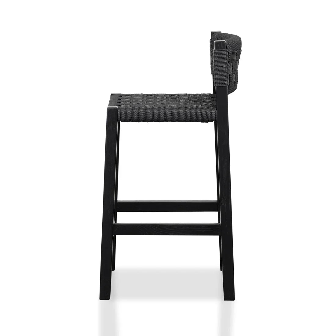 Calibre CBS8213-OW Rattan Bar Stool - Black