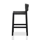 Calibre CBS8213-OW Rattan Bar Stool - Black
