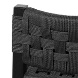 Calibre CBS8213-OW Rattan Bar Stool - Black