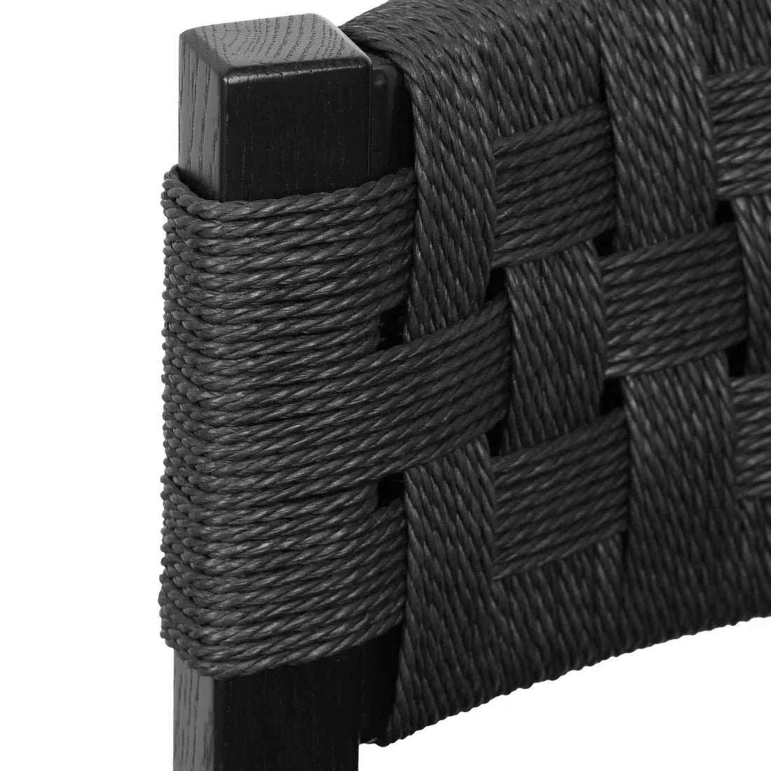 Calibre CBS8213-OW Rattan Bar Stool - Black