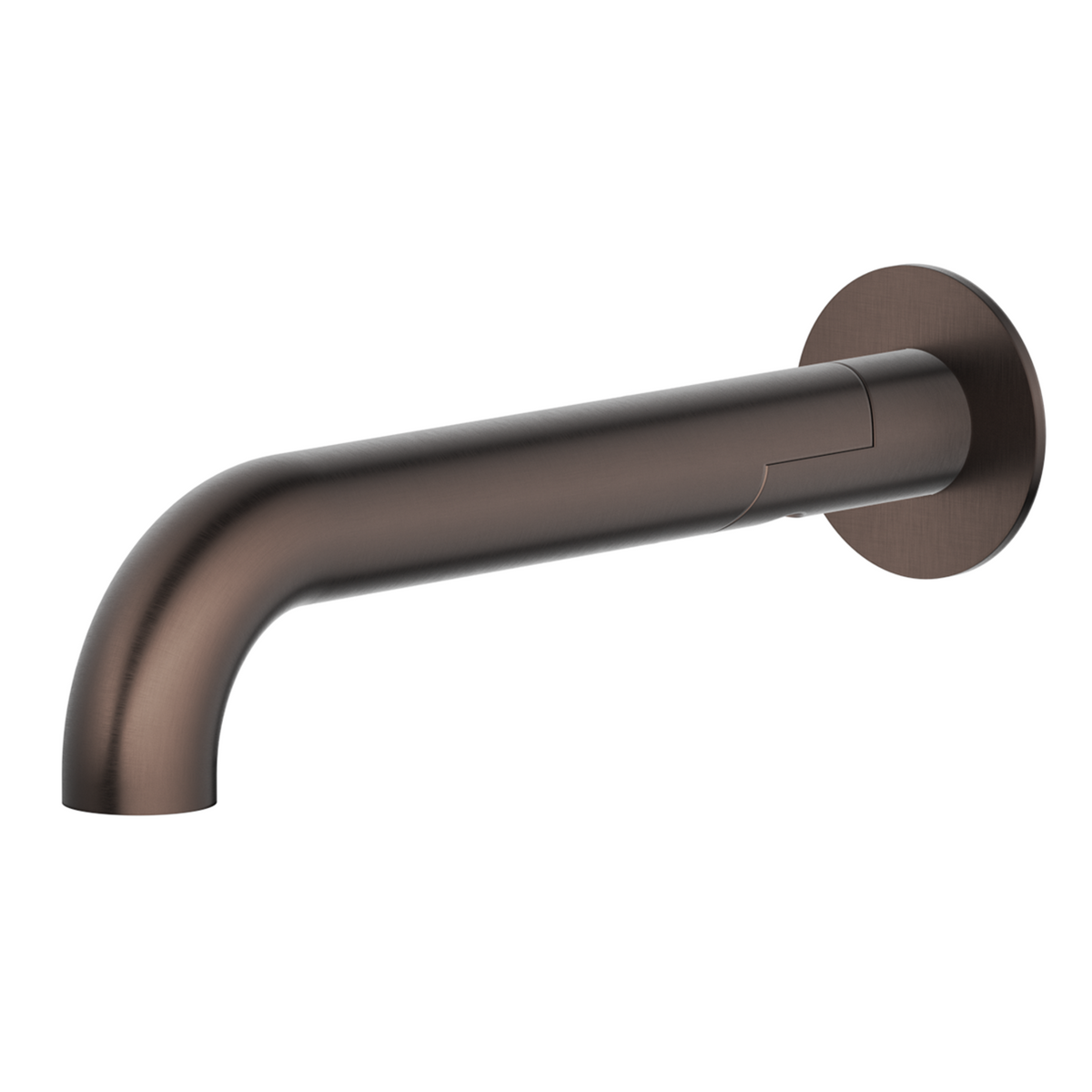 Mica Swivel Bath Spout - Curved-220mm