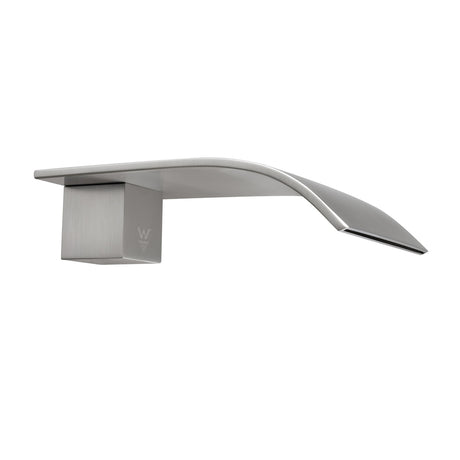 CASCADE Series Waterfall Bathtub/Basin Wall Spout - Brushed Nickel Alternate View