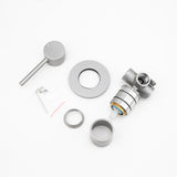 LUCID PIN Wall Mixer 80mm - Brushed Nickel