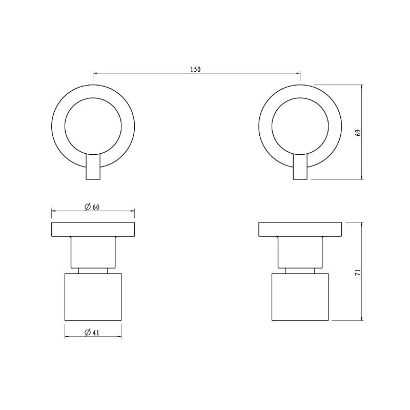 Shower Wall Tap | 7 Finishes