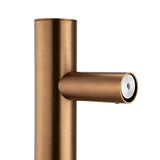 Round Vertical Electric Heated Towel Rack Single Bar(with Timer) | 2 Finishes