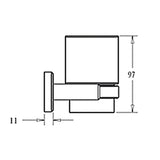 BUILDERS CHOICE Tumbler Holder Square Glass