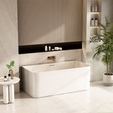 BUILLION Ultra-Thin Back-to-Wall Bathtub (Gloss White) 1500/1700mm