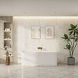 BUILLION Ultra-Thin Back-to-Wall Bathtub (Gloss White) 1500/1700mm