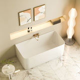 BUILLION Ultra-Thin Back-to-Wall Bathtub (Gloss White) 1500/1700mm