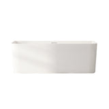 BUILLION Ultra-Thin Back-to-Wall Bathtub (Gloss White) 1500/1700mm
