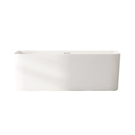 BUILLION Ultra-Thin Back-to-Wall Bathtub (Gloss White) 1500/1700mm