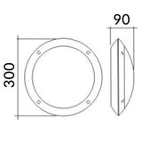 BULK: Round LED Bulkhead Lights IP66 IK10